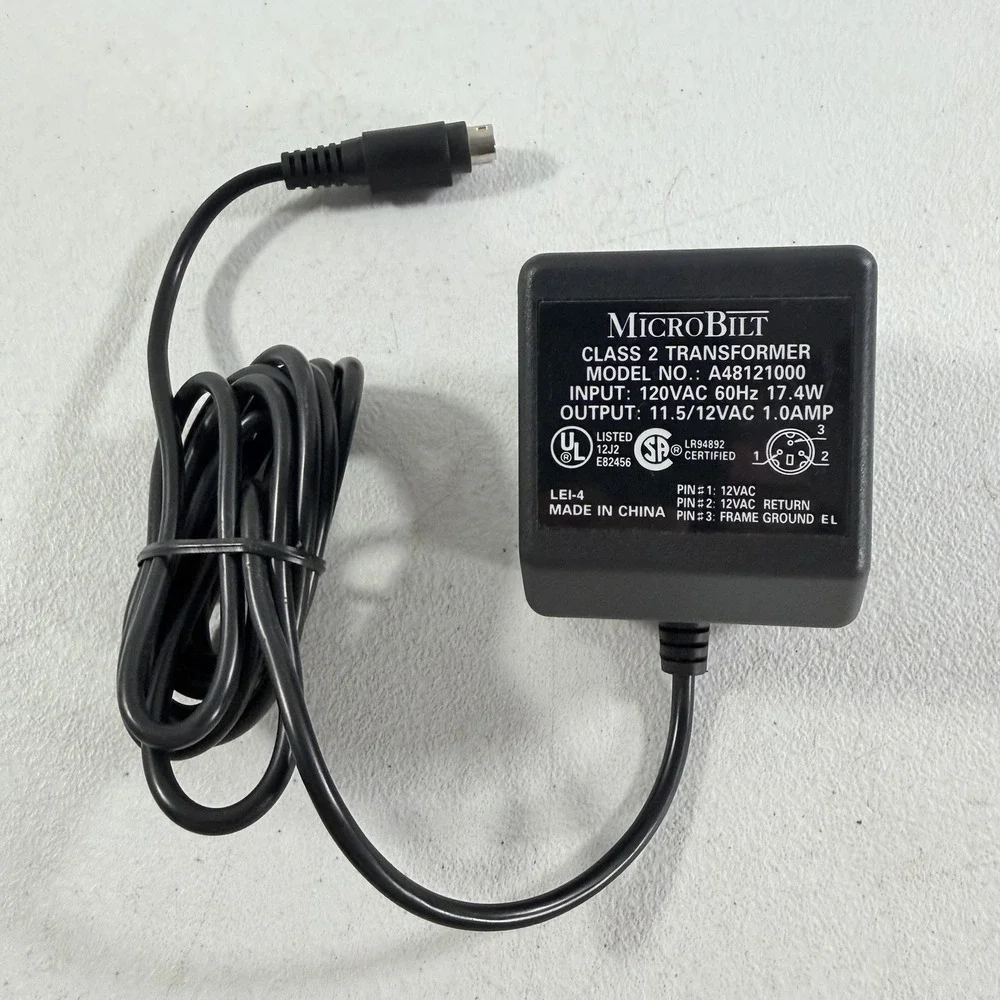 MicroBilt Model 000-8010 Magnetic Strip Credit Card Reader W/ Power Supply